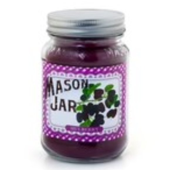 Mason jar soy blend Candle, Mulberry NEW 16 oz Burn time 60 hours minimal soot - Picture 1 of 1